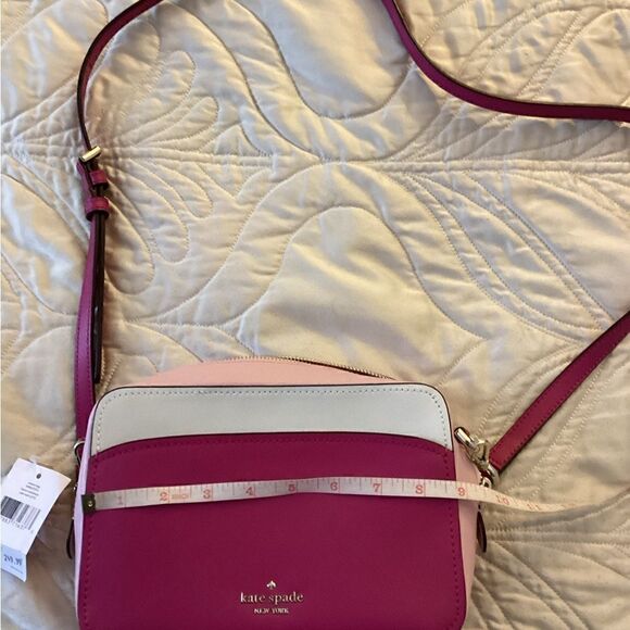 NWT Kate Spade pink and white purse, bag - Picture 6 of 12